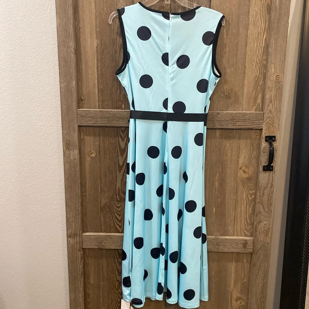 Blue Polka dot dress - Picture 5 of 9